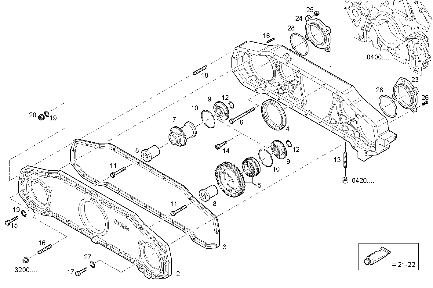 Iveco/FPT FRONT C.CASE COVER