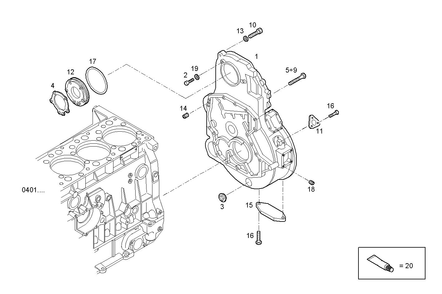 Iveco/FPT REAR C.CASE COVER