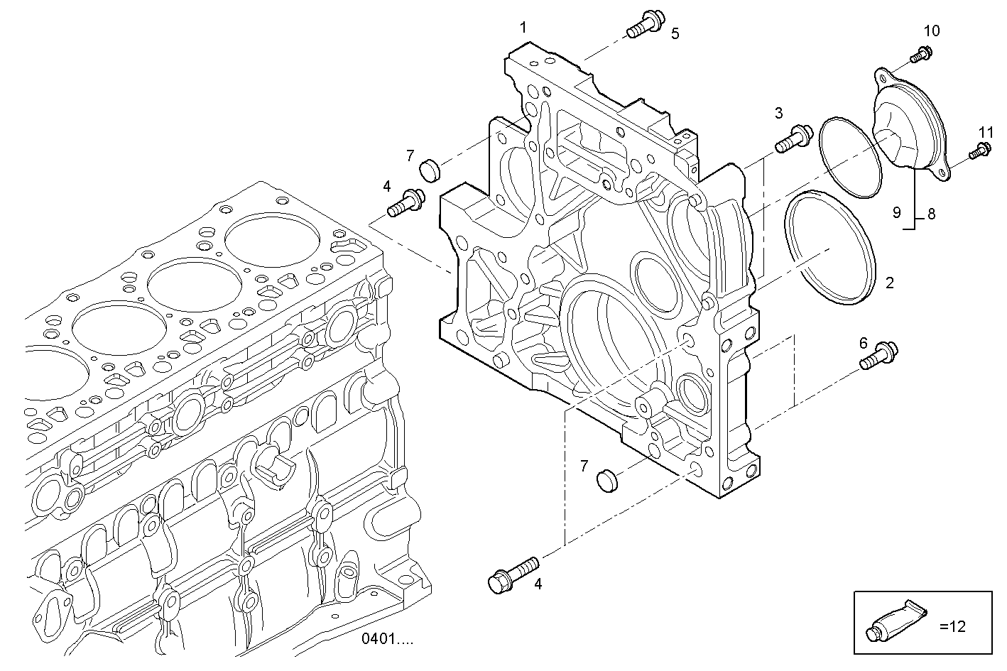 Iveco/FPT REAR C.CASE COVER