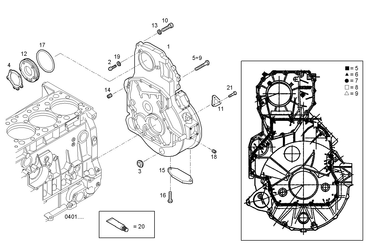 Iveco/FPT REAR C.CASE COVER