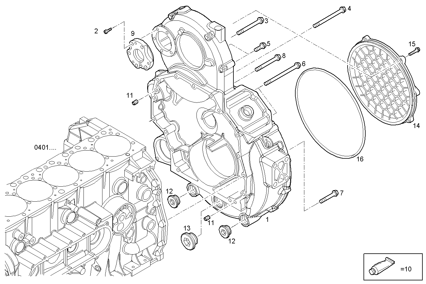 Iveco/FPT REAR C.CASE COVER