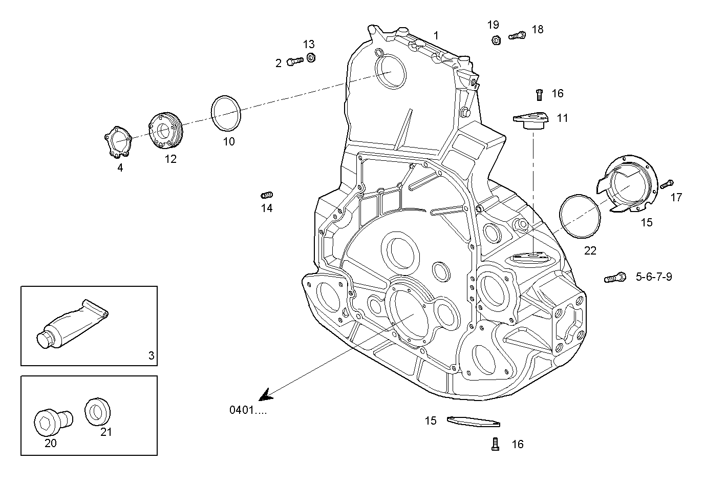 Iveco/FPT REAR C.CASE COVER