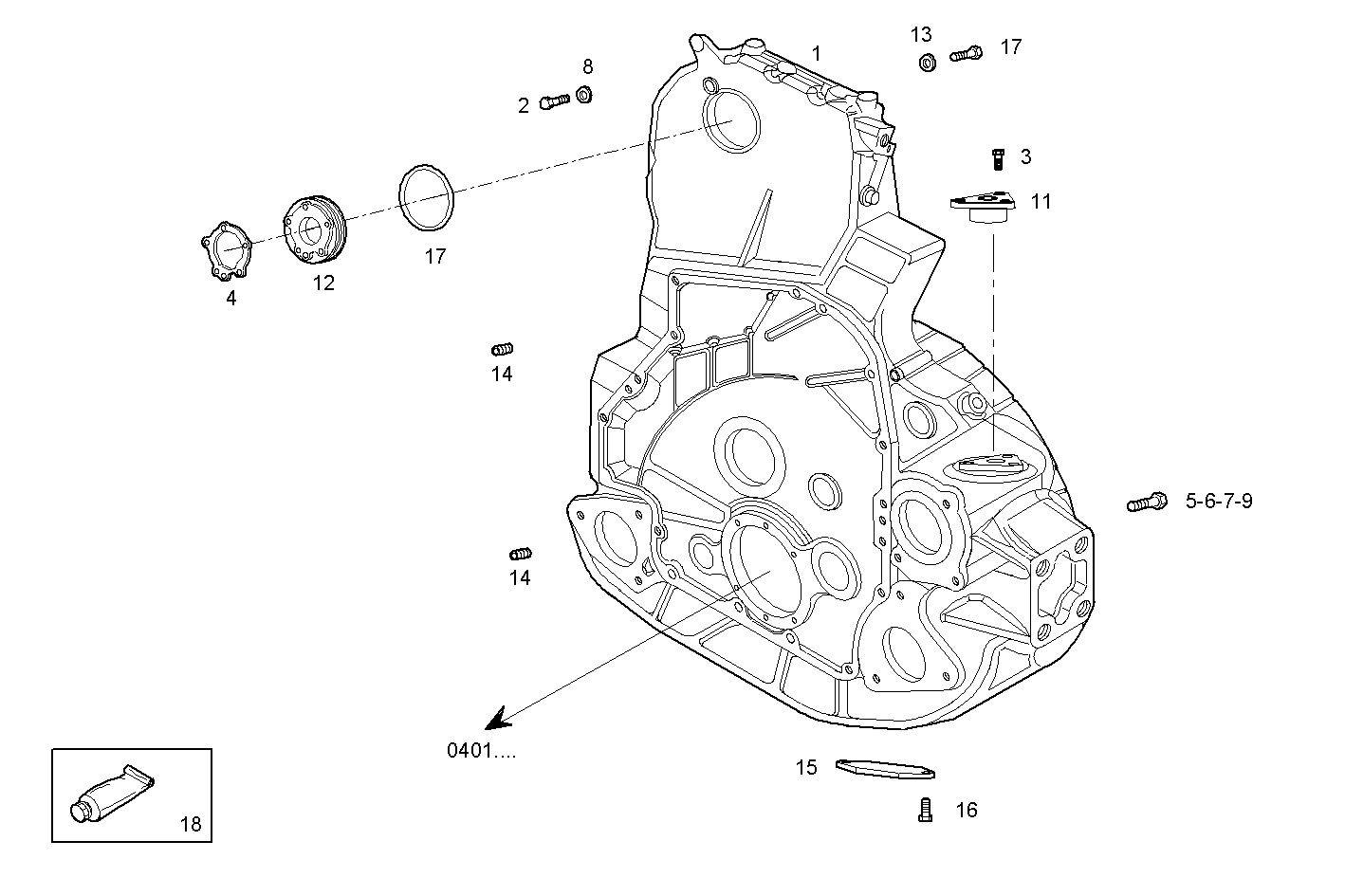 Iveco/FPT REAR C.CASE COVER