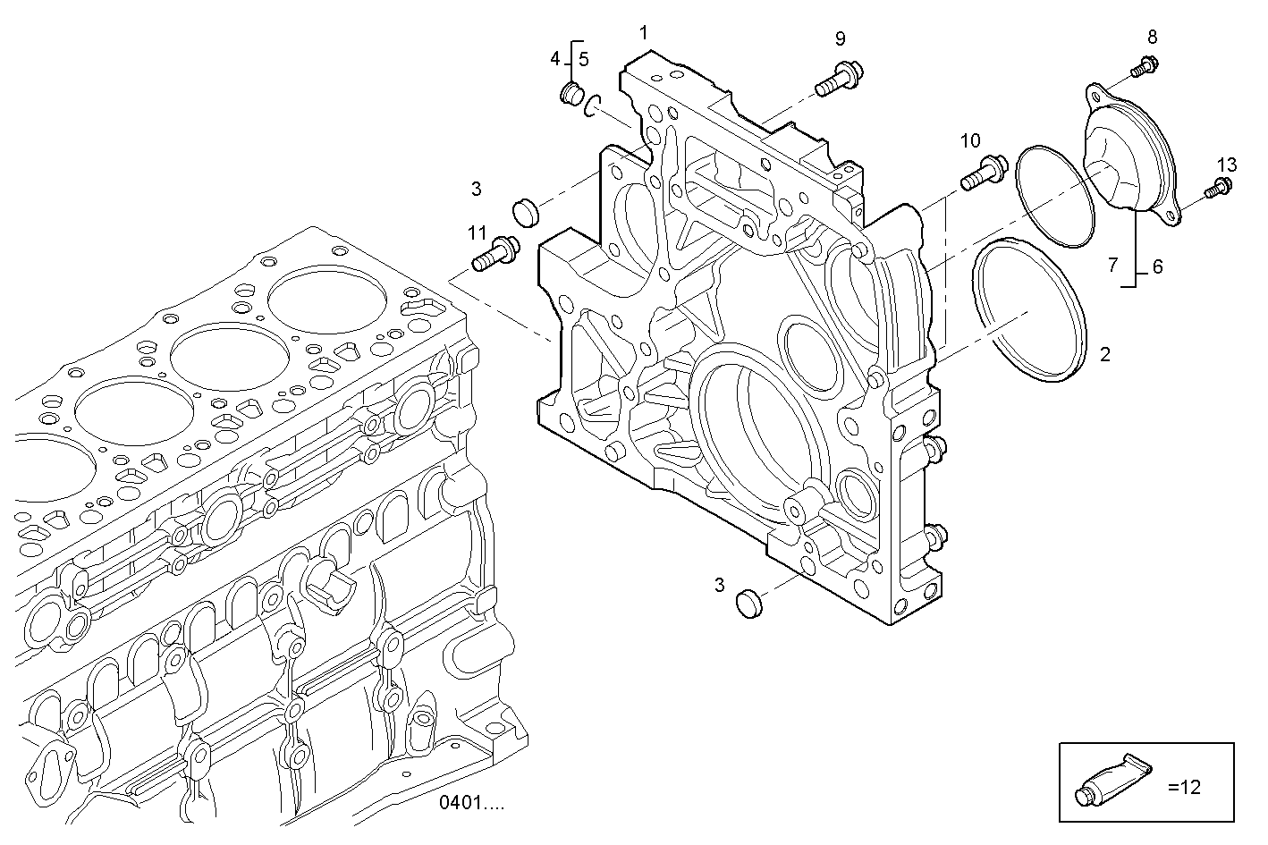 Iveco/FPT REAR C.CASE COVER