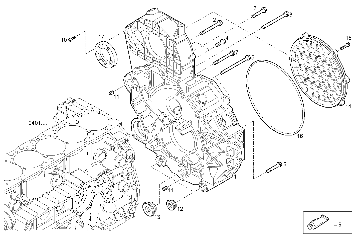 Iveco/FPT REAR C.CASE COVER