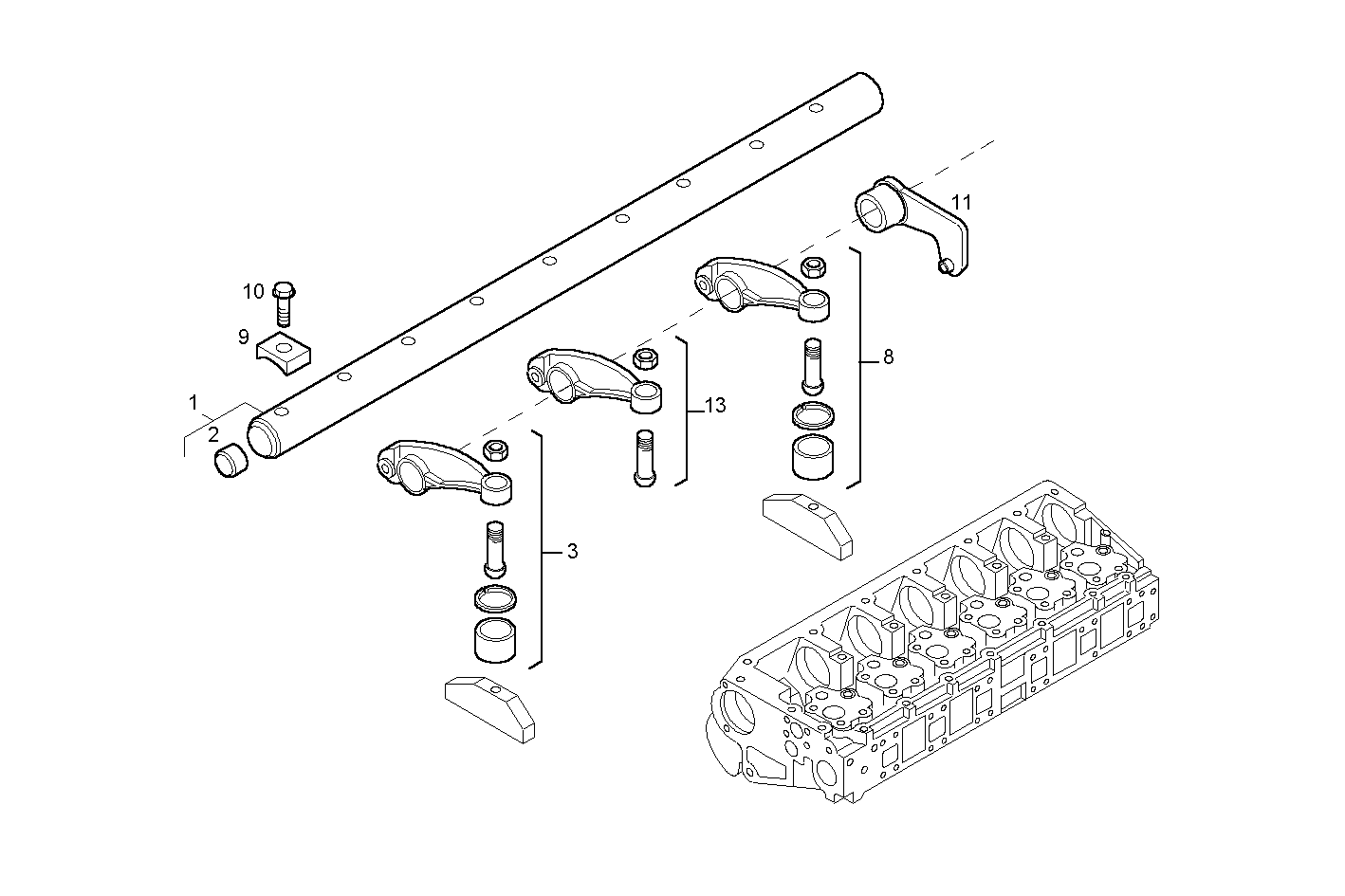 Iveco/FPT ROCKER SHAFT