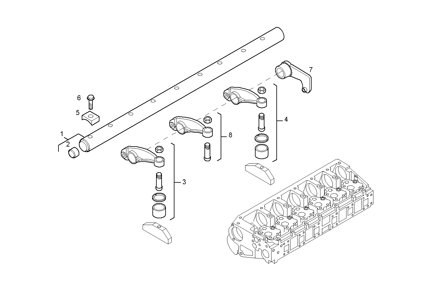 Iveco/FPT ROCKER SHAFT