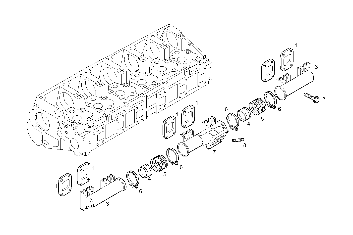 Iveco/FPT EXHAUST MANIFOLD