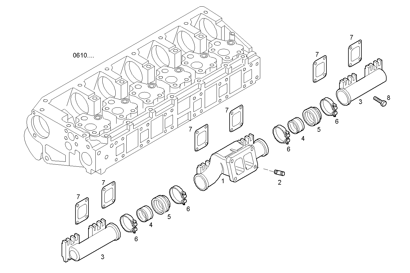 Iveco/FPT EXHAUST MANIFOLD