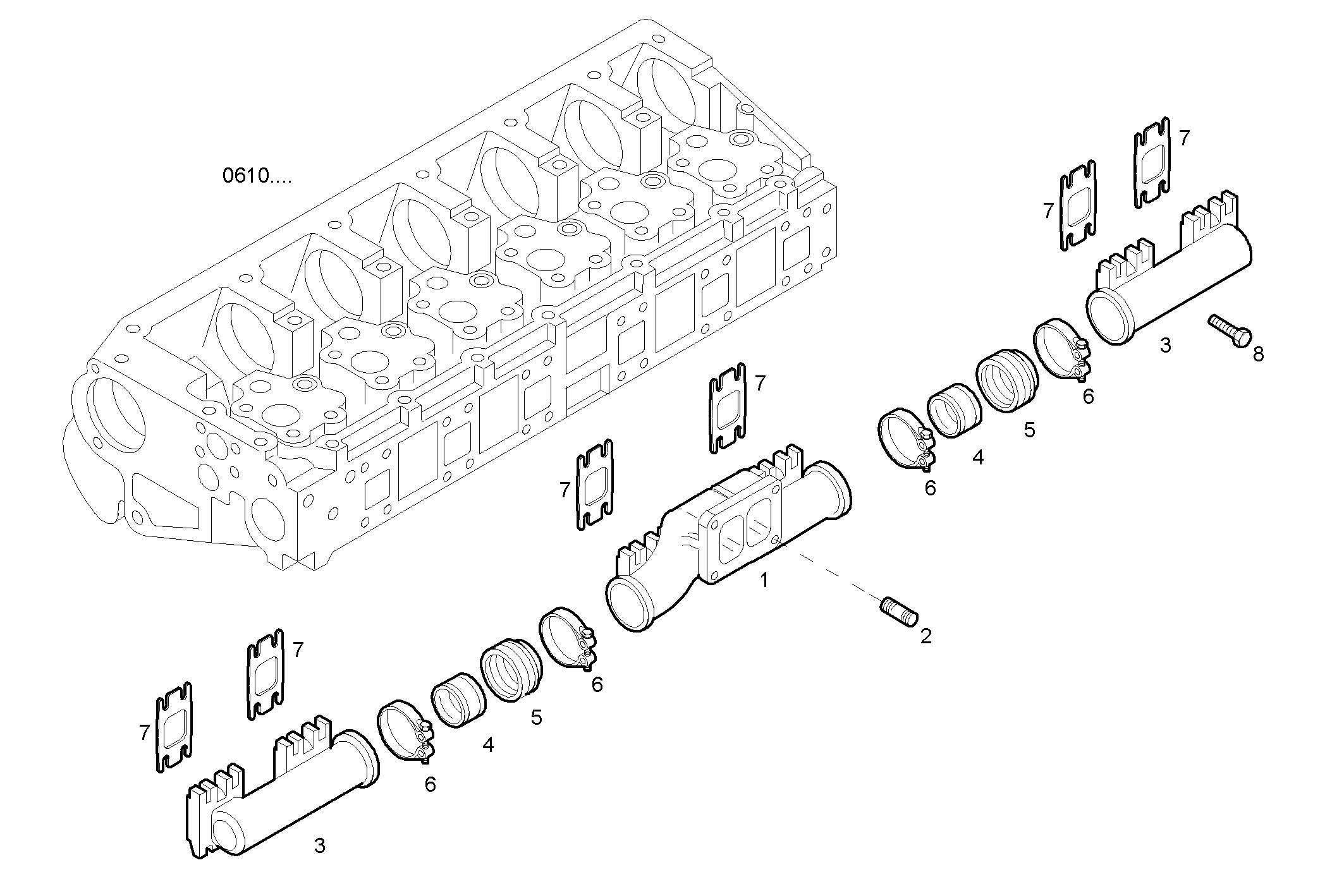 Iveco/FPT EXHAUST MANIFOLD