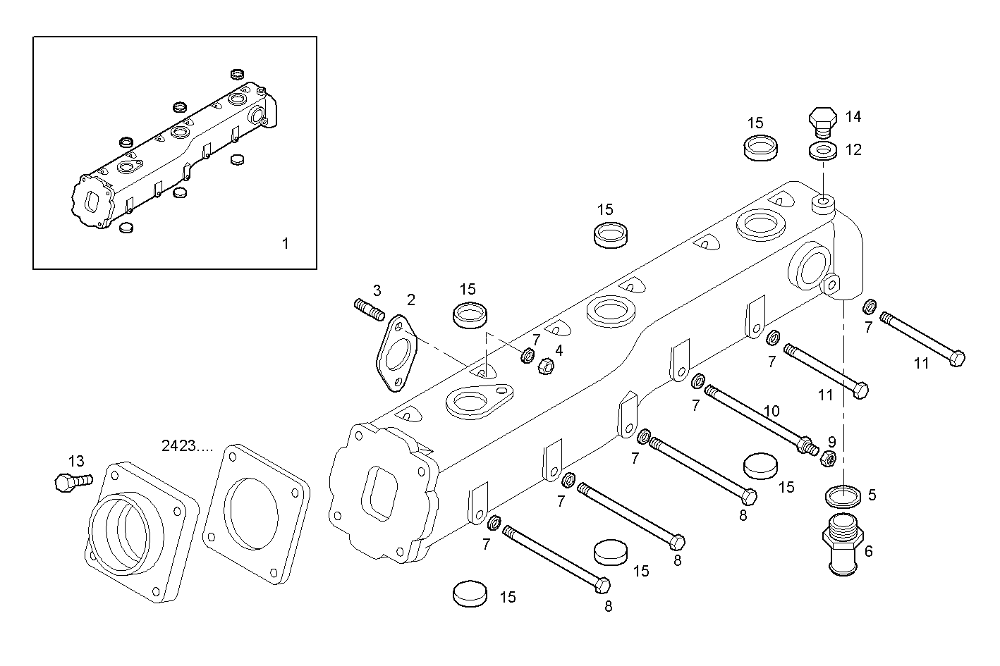 Iveco/FPT EXHAUST MANIFOLD