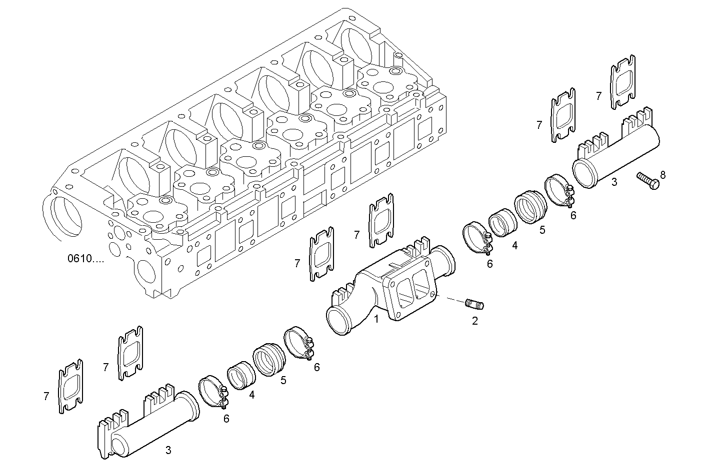 Iveco/FPT EXHAUST MANIFOLD