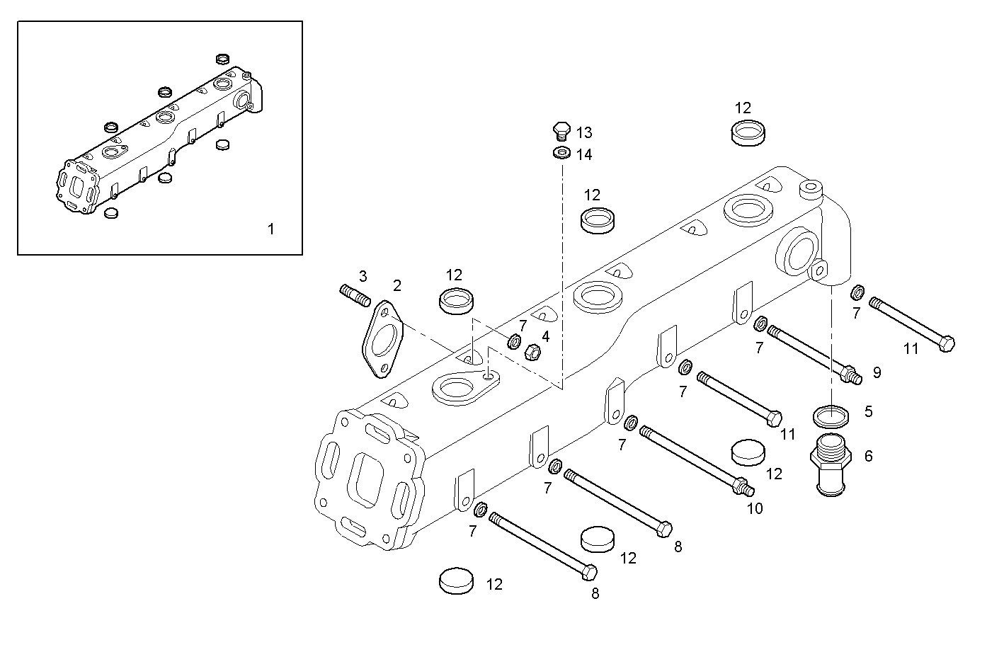 Iveco/FPT EXHAUST MANIFOLD