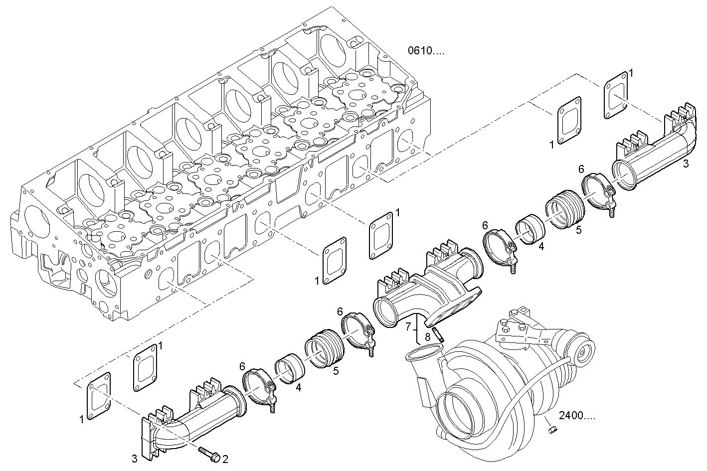 Iveco/FPT EXHAUST MANIFOLD