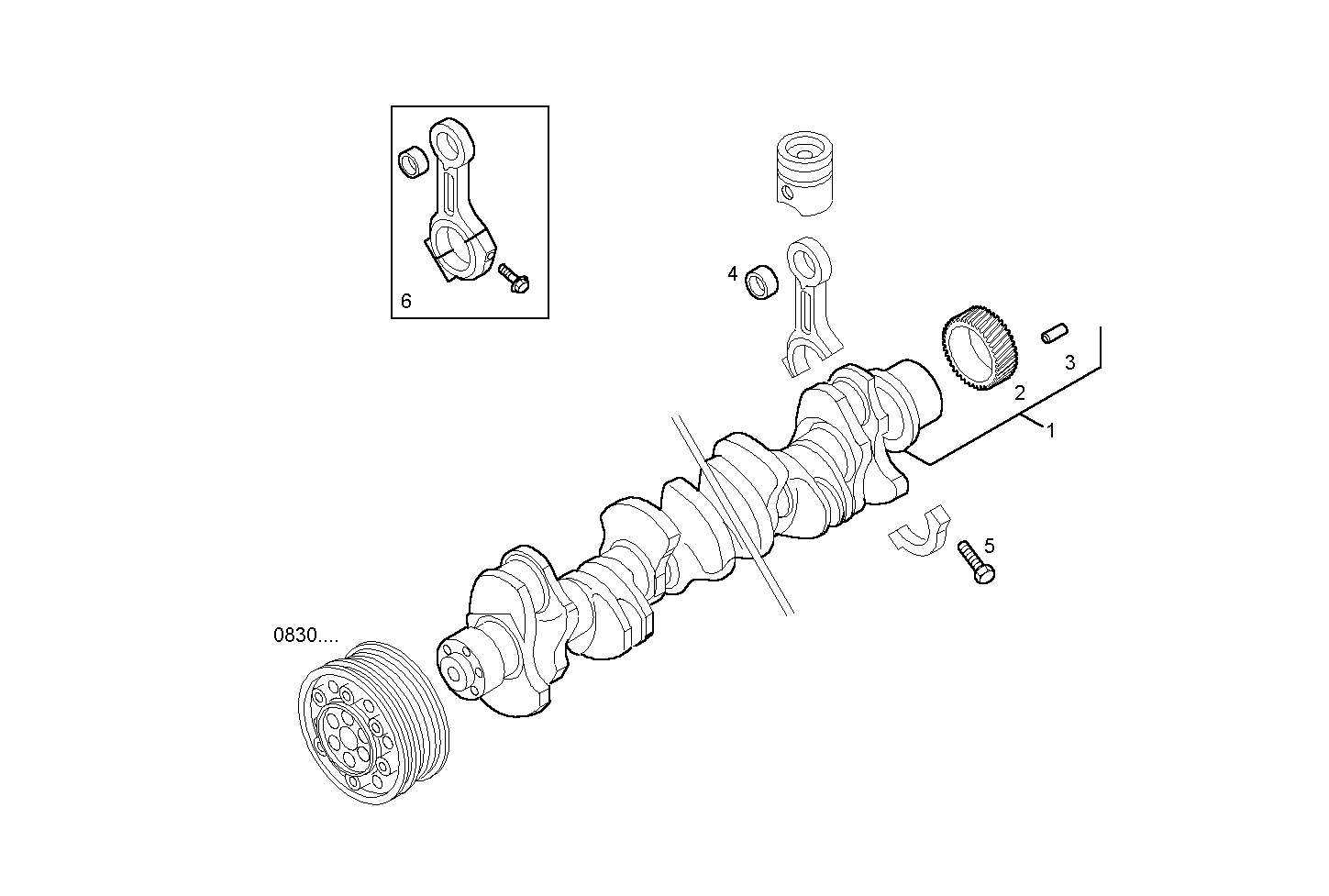 Iveco/FPT CRANK SHAFT - CONNECTING RODS