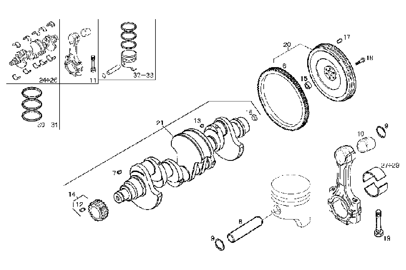 Iveco/FPT CRANK SHAFT - CONNECTING RODS