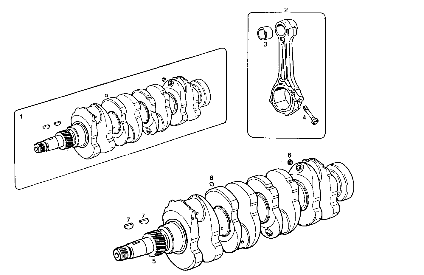 Iveco/FPT CRANK SHAFT - CONNECTING RODS