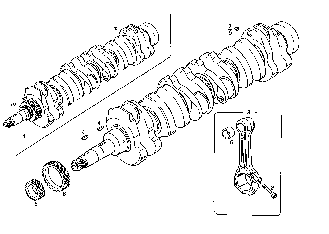 Iveco/FPT CRANK SHAFT - CONNECTING RODS