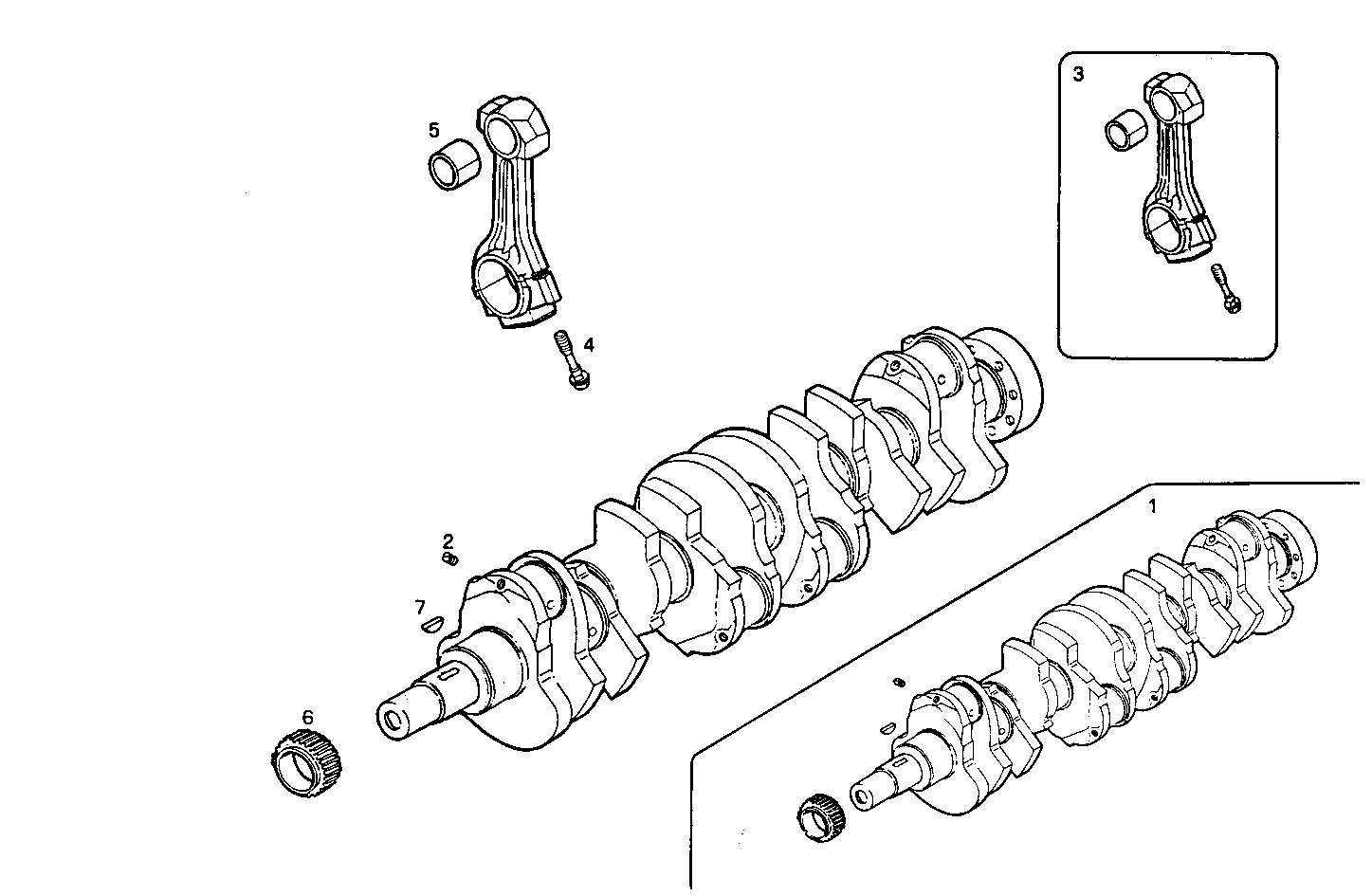 Iveco/FPT CRANK SHAFT - CONNECTING RODS