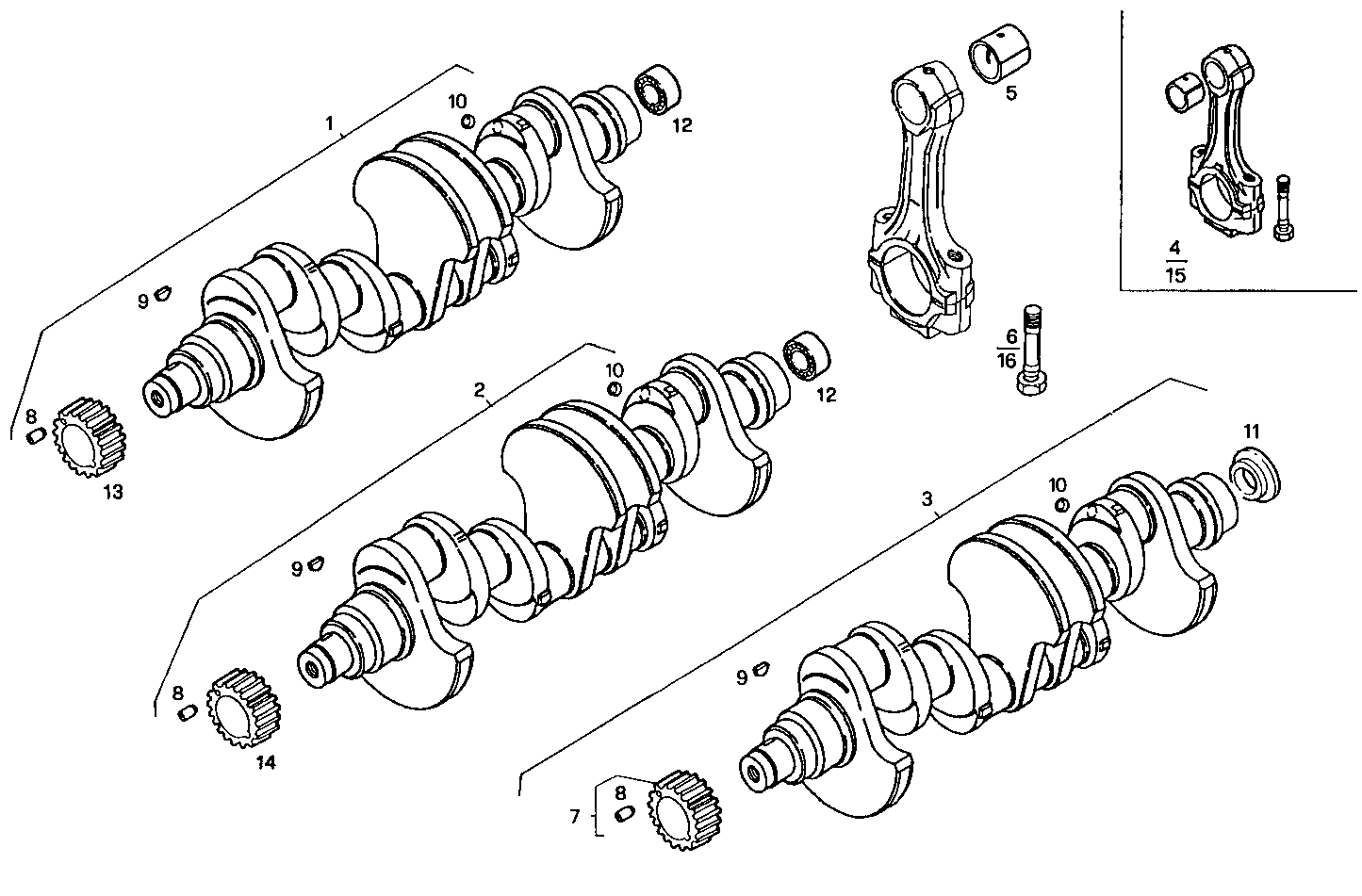 Iveco/FPT CRANK SHAFT - CONNECTING RODS