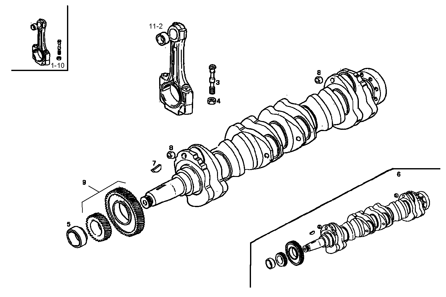 Iveco/FPT CRANK SHAFT - CONNECTING RODS