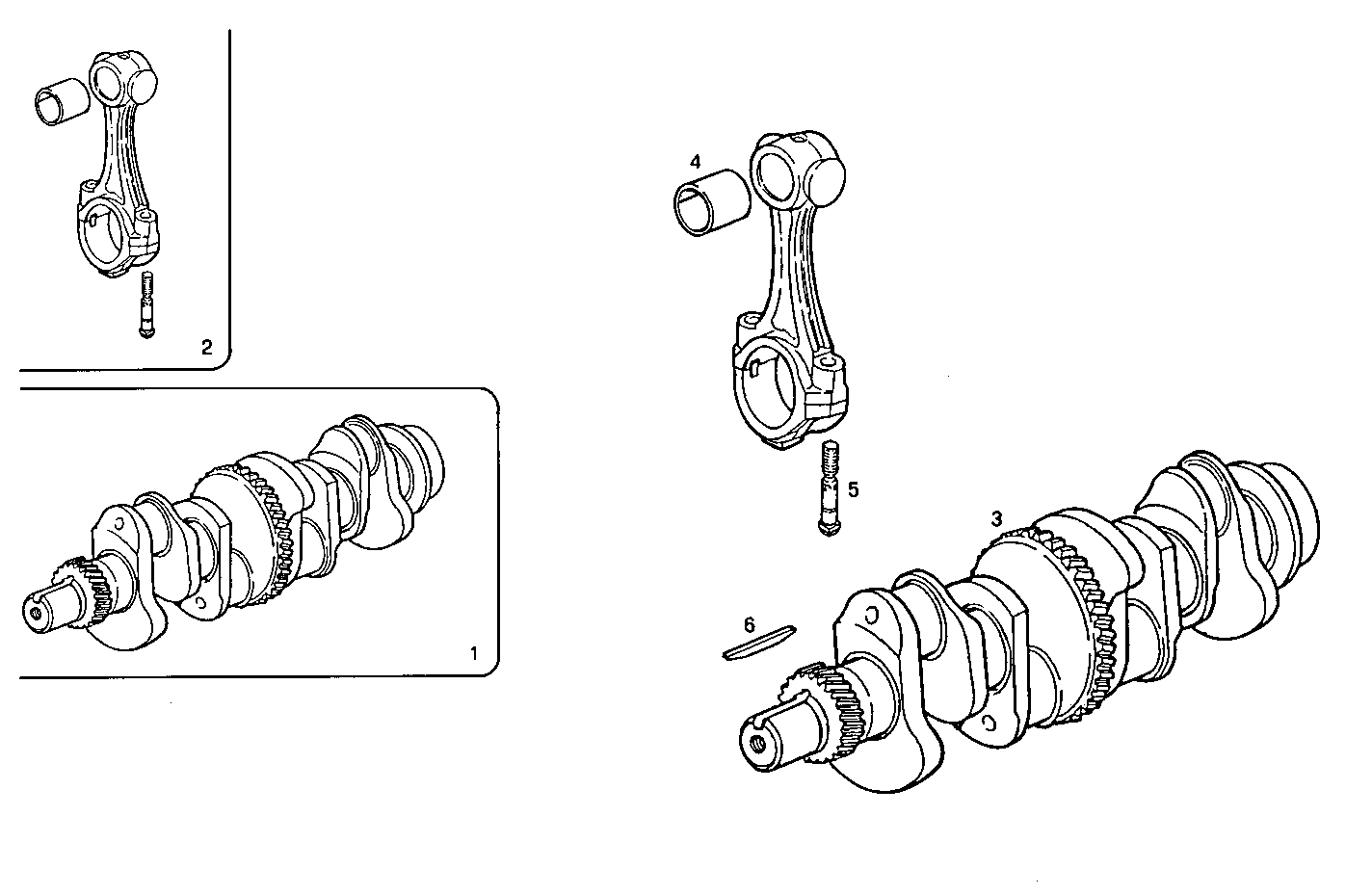 Iveco/FPT CRANK SHAFT - CONNECTING RODS