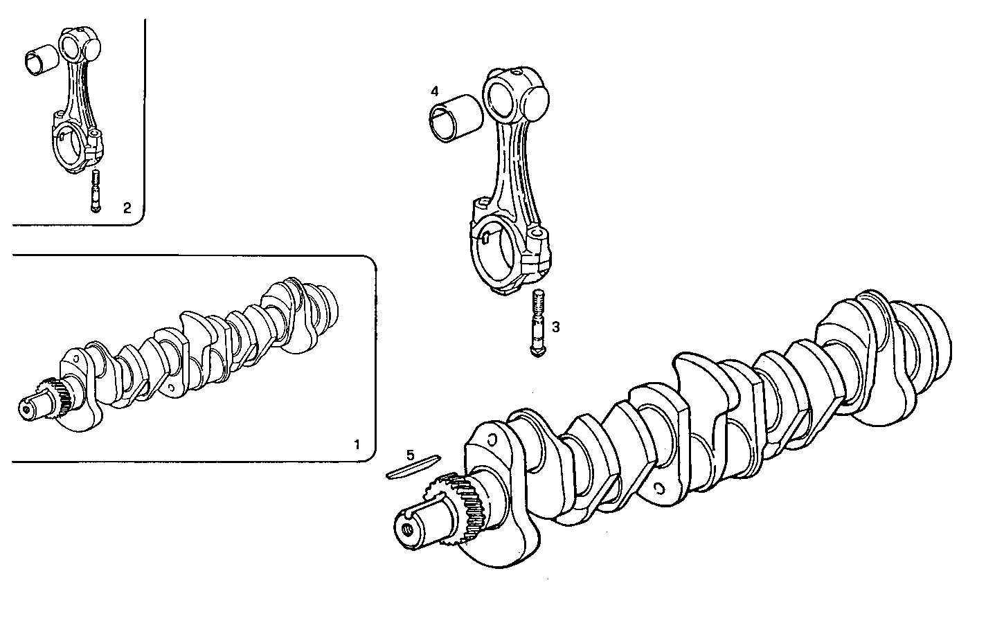 Iveco/FPT CRANK SHAFT - CONNECTING RODS