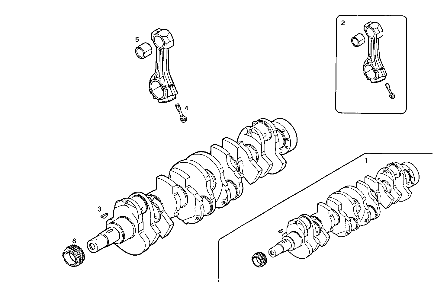 Iveco/FPT CRANK SHAFT - CONNECTING RODS