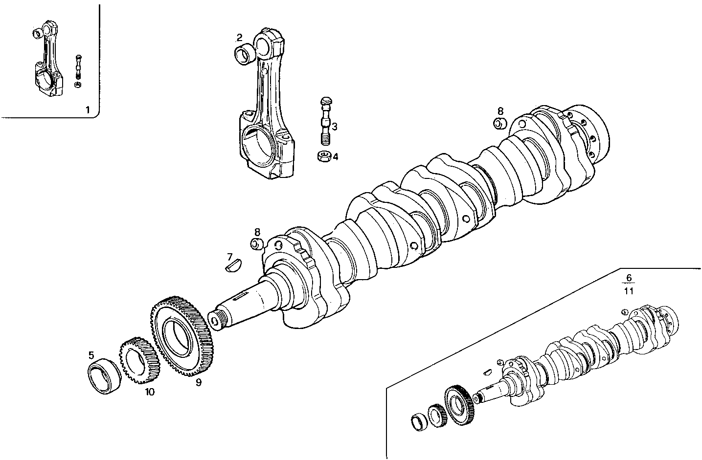 Iveco/FPT CRANK SHAFT - CONNECTING RODS