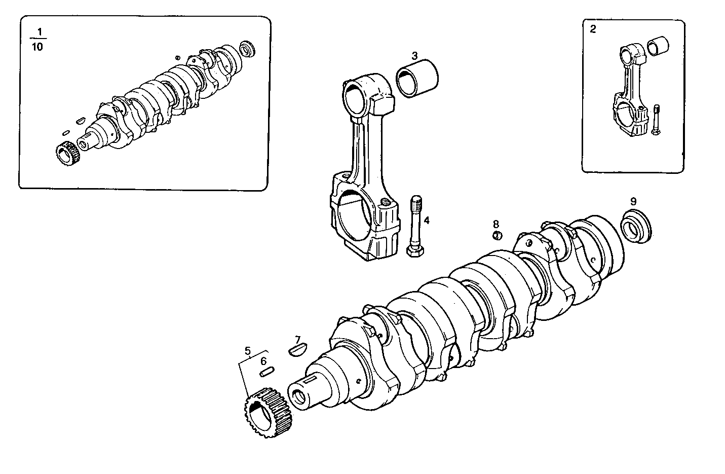 Iveco/FPT CRANK SHAFT - CONNECTING RODS