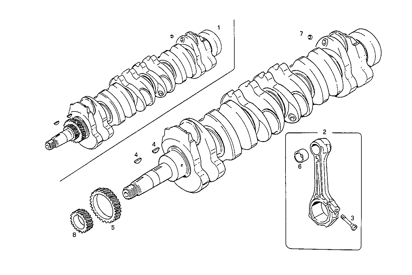 Iveco/FPT CRANK SHAFT - CONNECTING RODS