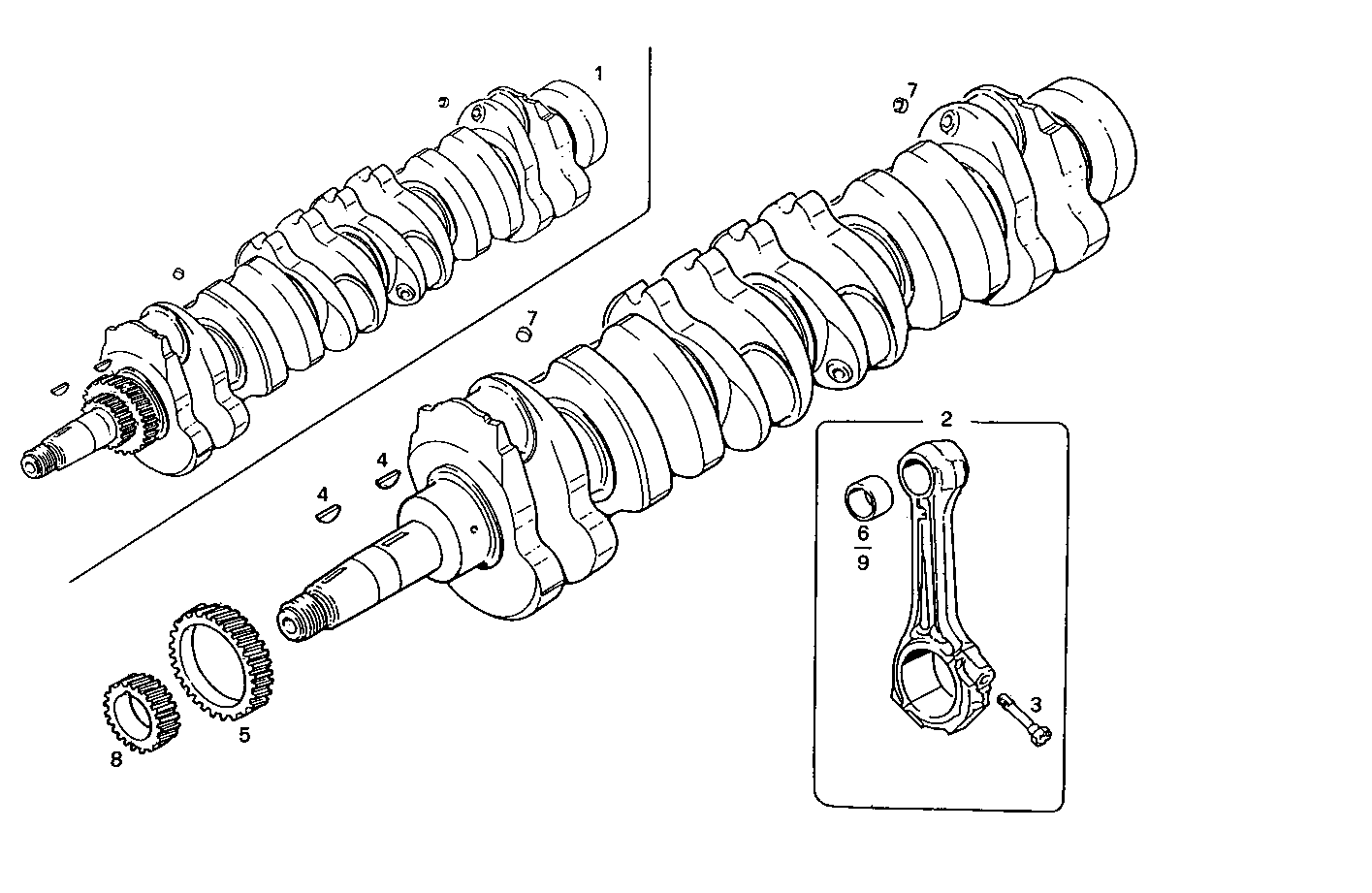 Iveco/FPT CRANK SHAFT - CONNECTING RODS