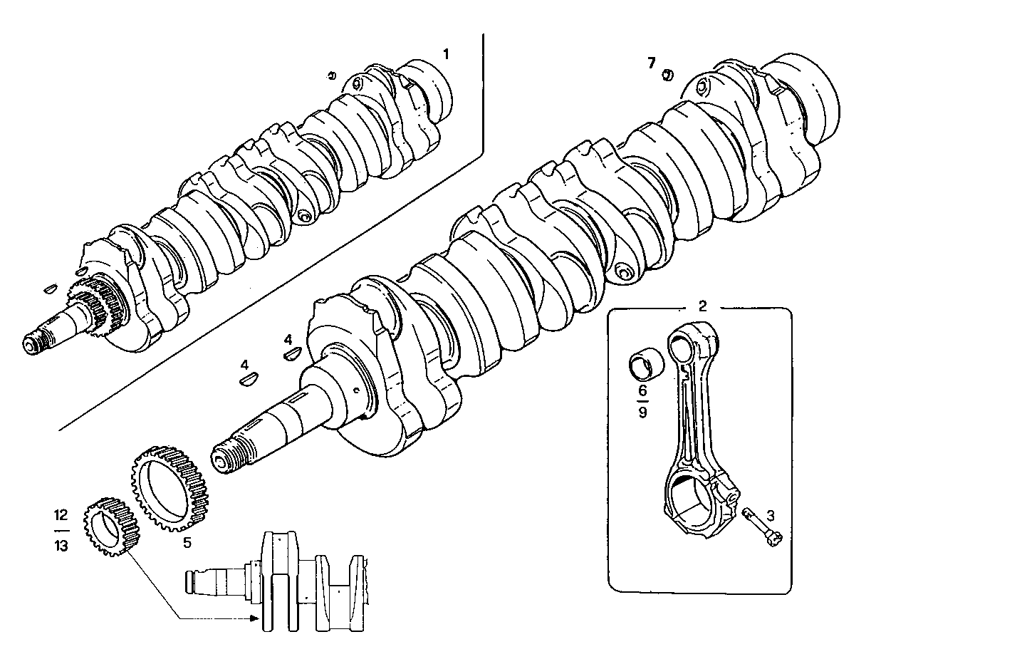 Iveco/FPT CRANK SHAFT - CONNECTING RODS