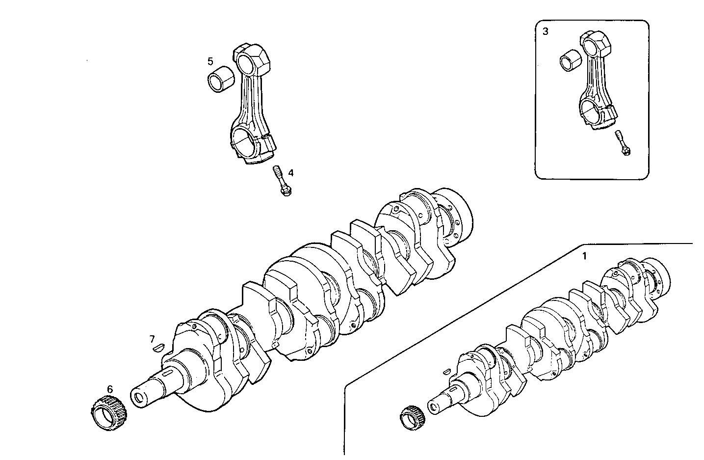 Iveco/FPT CRANK SHAFT - CONNECTING RODS