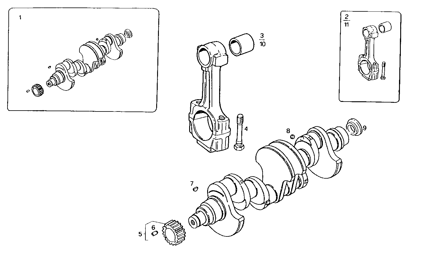 Iveco/FPT CRANK SHAFT - CONNECTING RODS