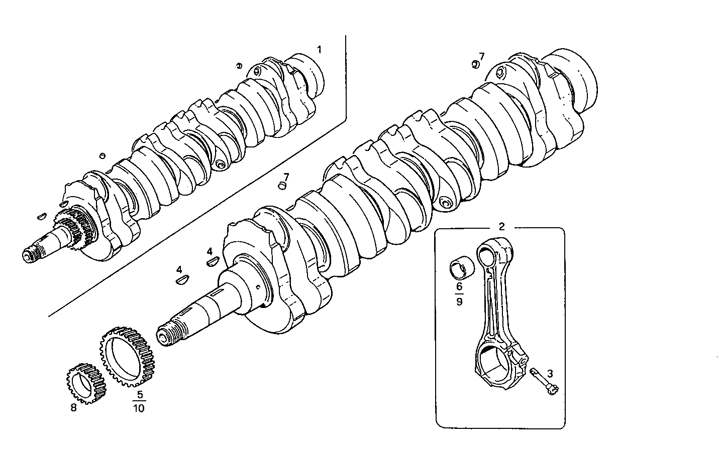 Iveco/FPT CRANK SHAFT - CONNECTING RODS