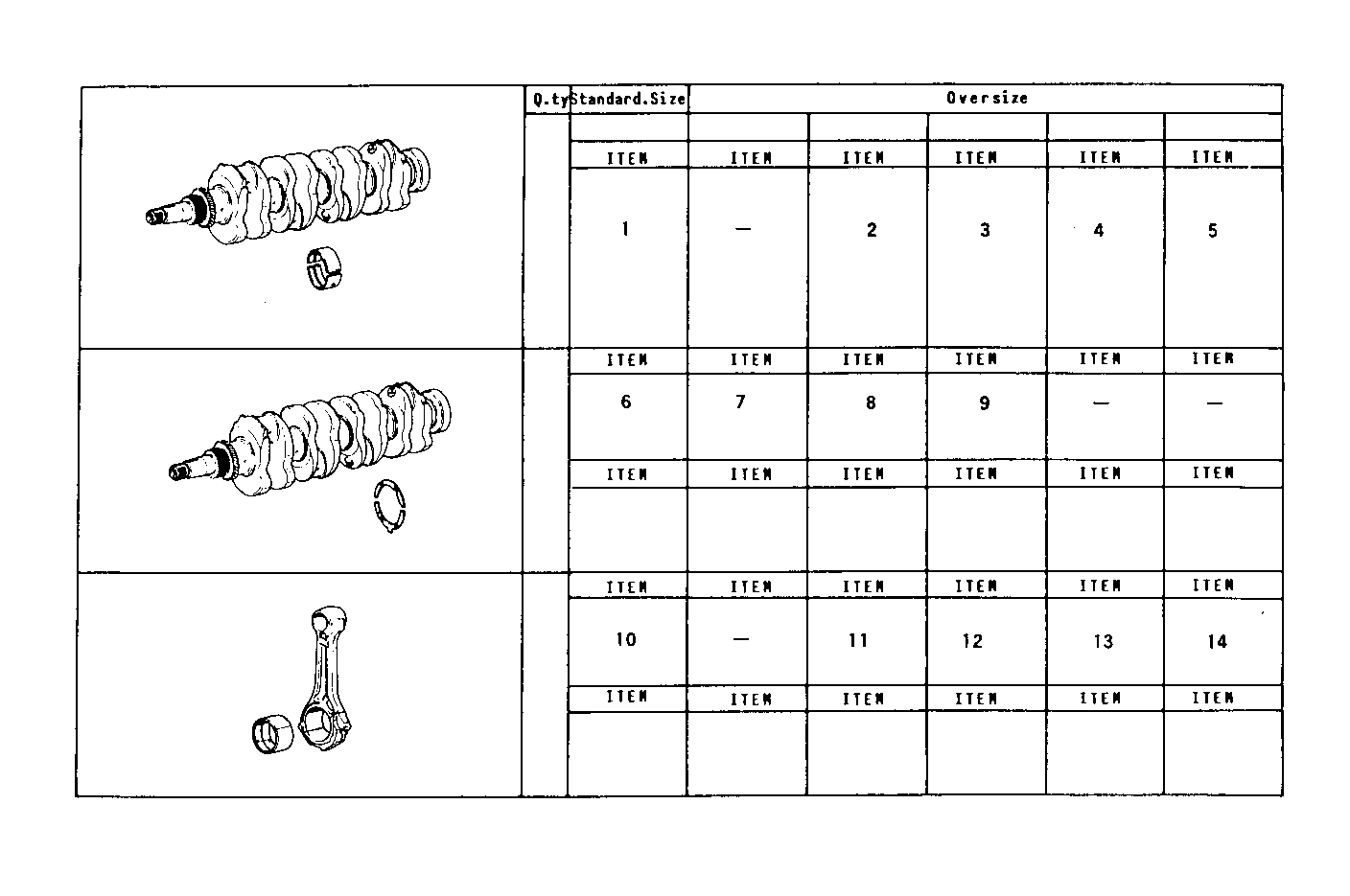 Iveco/FPT THRUST RING SET - MAIN AND ROD BEARINGS