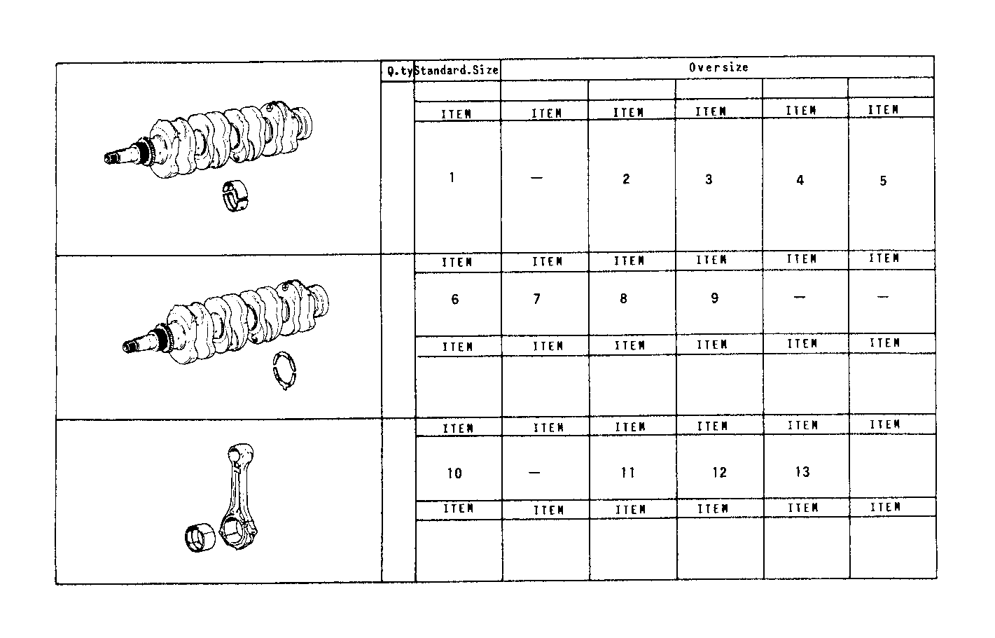 Iveco/FPT THRUST RING SET - MAIN AND ROD BEARINGS