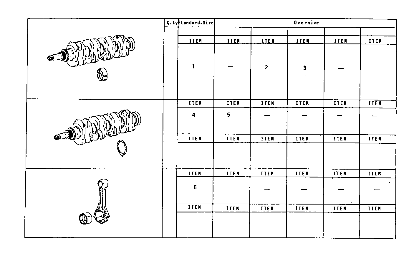 Iveco/FPT THRUST RING SET - MAIN AND ROD BEARINGS