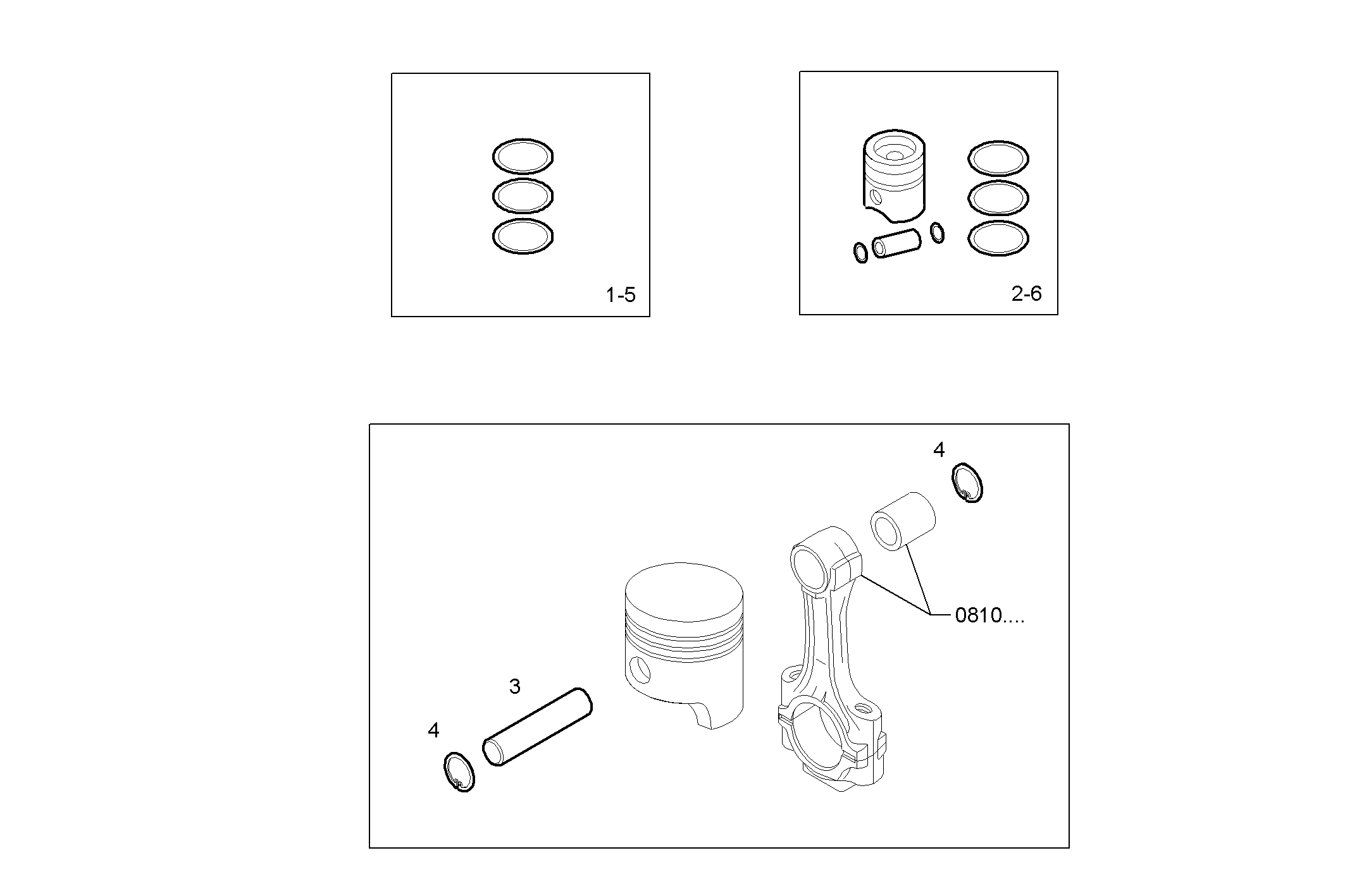 Iveco/FPT PISTON ASSY - PISTON RINGS - PISTON PIN