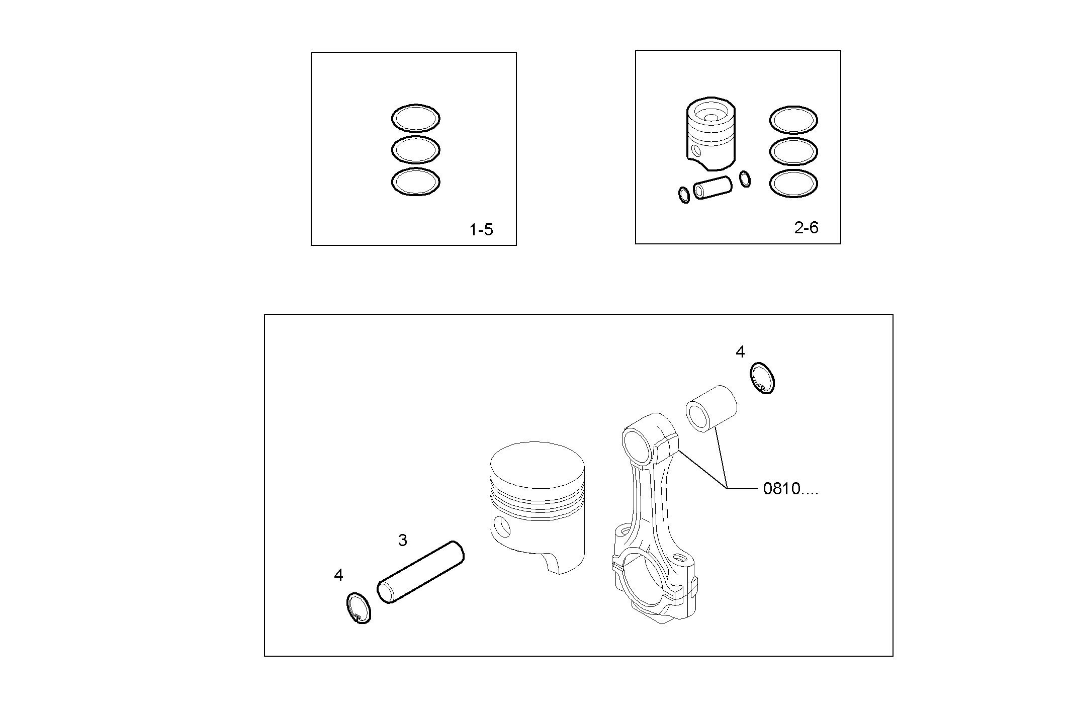 Iveco/FPT PISTON ASSY - PISTON RINGS - PISTON PIN