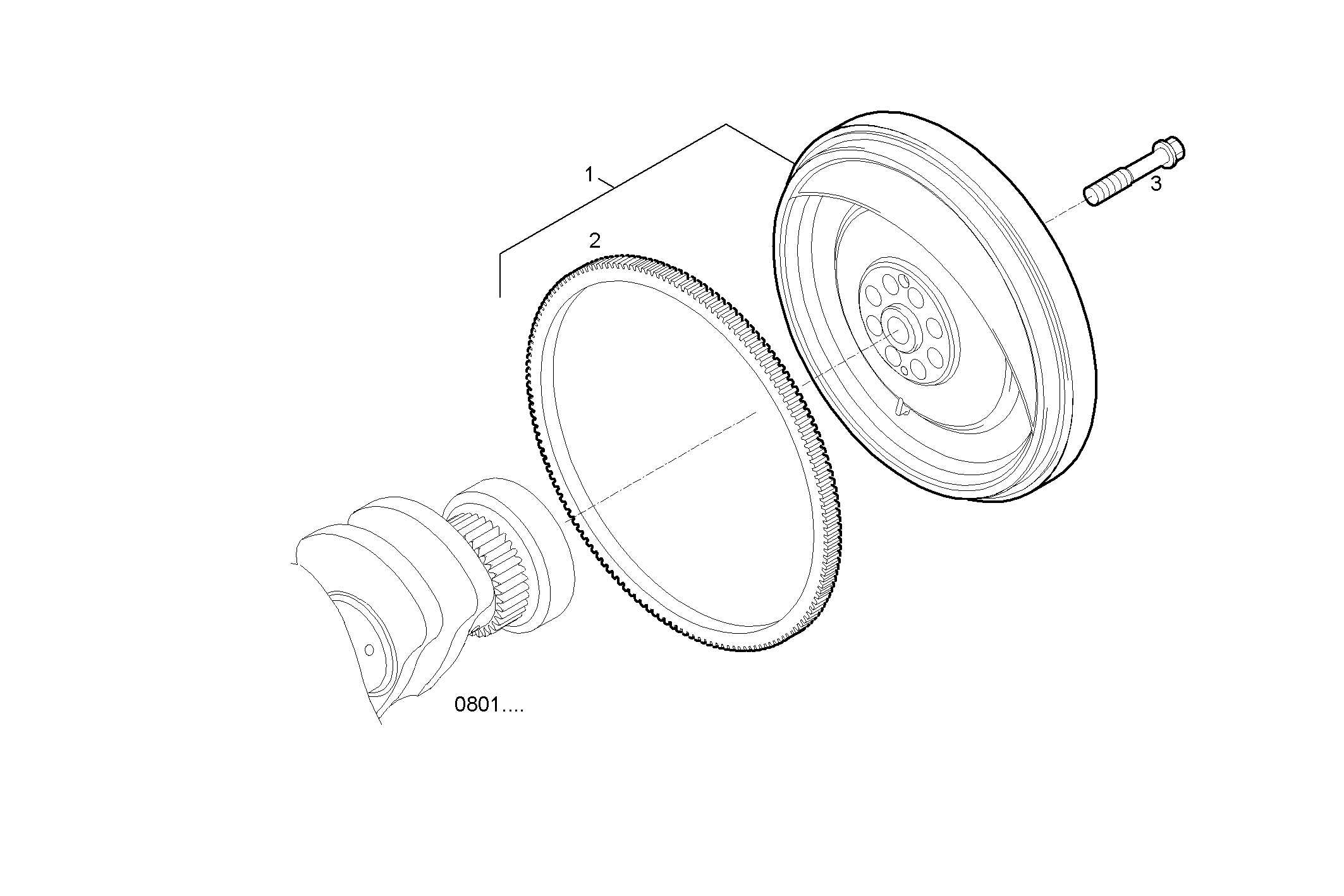 Iveco/FPT ENGINE FLYWHEEL - DAMPER