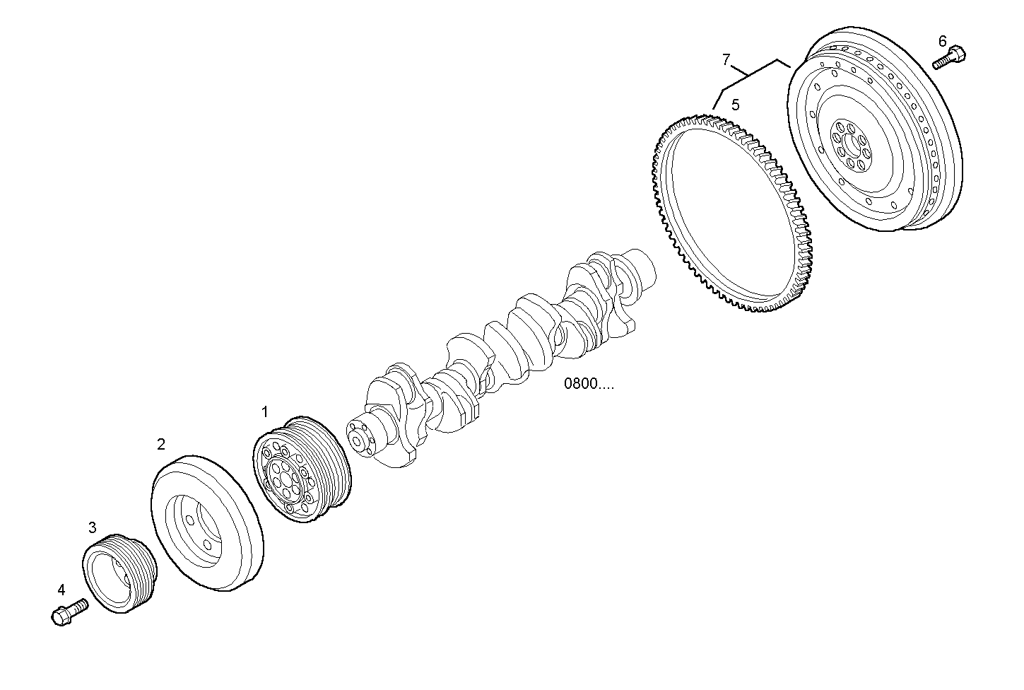 Iveco/FPT ENGINE FLYWHEEL - DAMPER