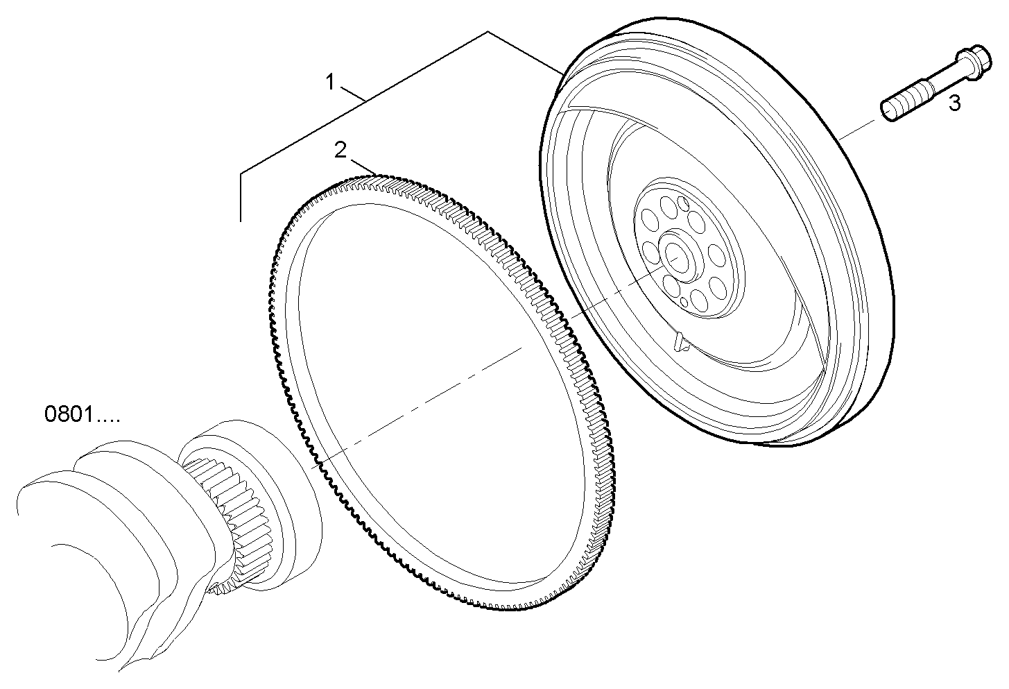 Iveco/FPT ENGINE FLYWHEEL - DAMPER