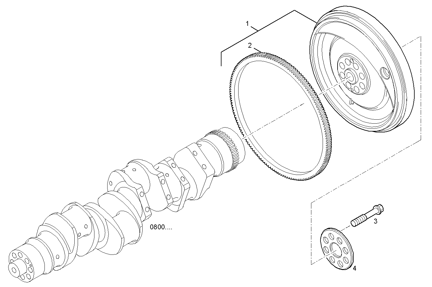 Iveco/FPT ENGINE FLYWHEEL - DAMPER