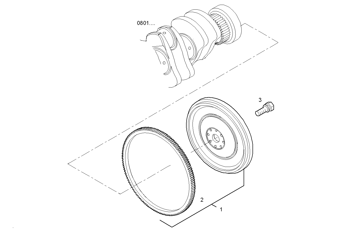 Iveco/FPT ENGINE FLYWHEEL - DAMPER