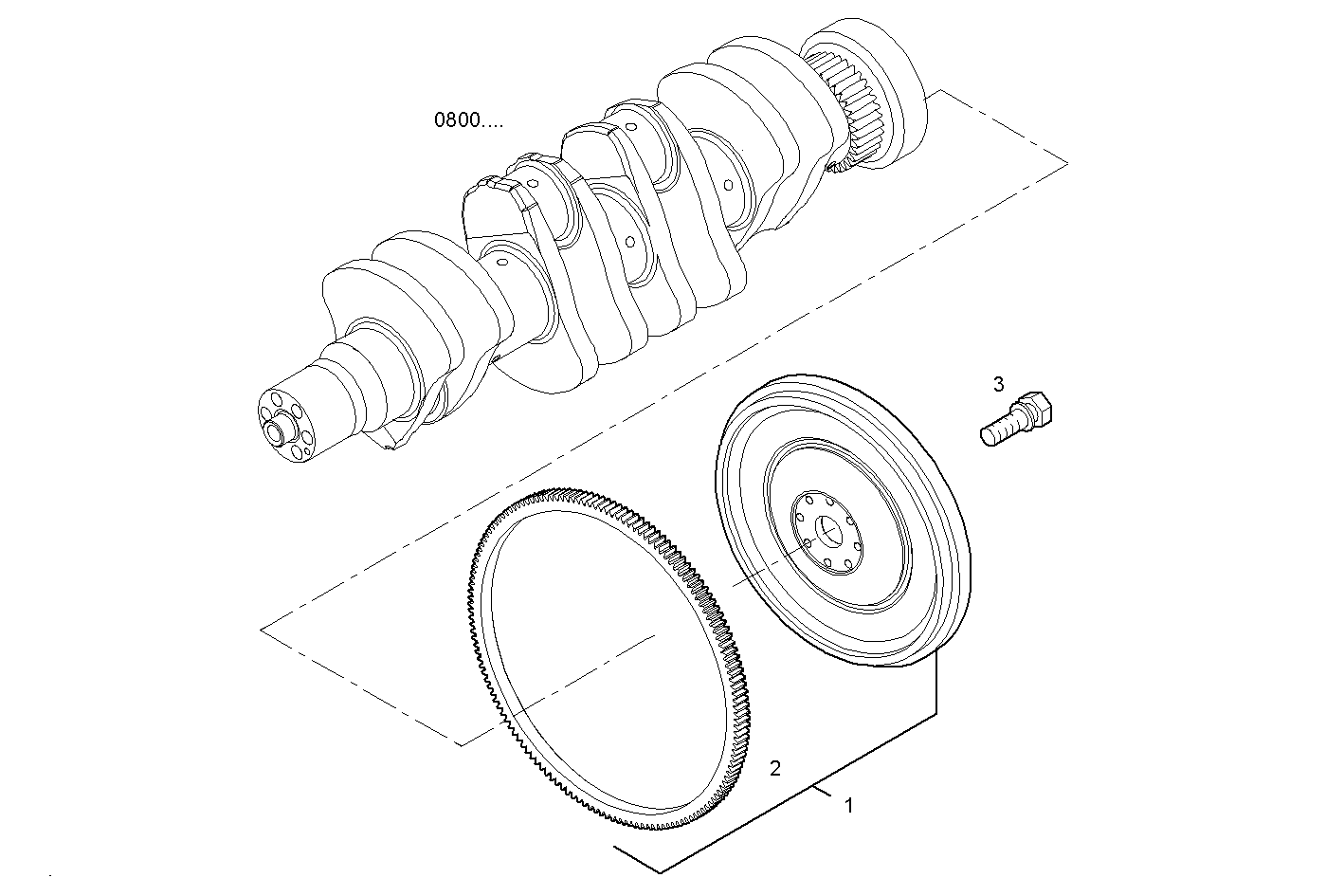 Iveco/FPT ENGINE FLYWHEEL - DAMPER