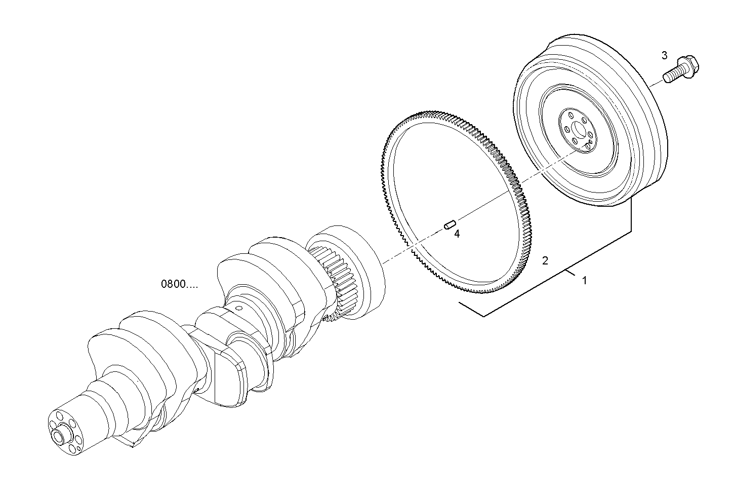 Iveco/FPT ENGINE FLYWHEEL - DAMPER