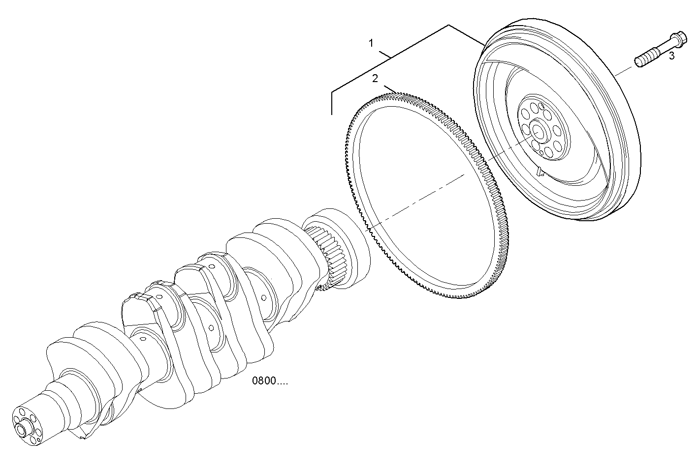 Iveco/FPT ENGINE FLYWHEEL - DAMPER