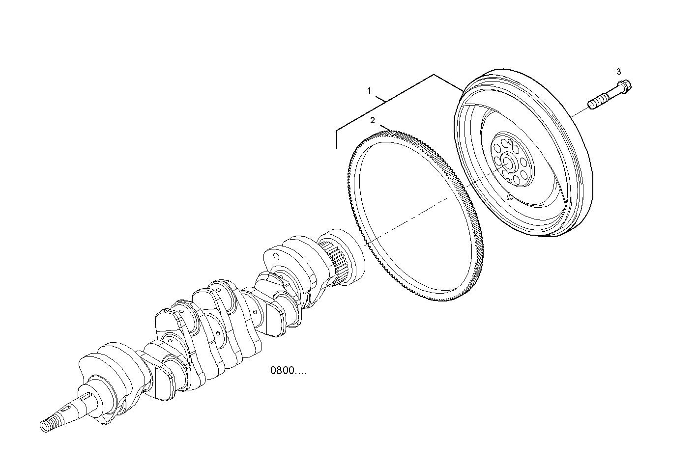 Iveco/FPT ENGINE FLYWHEEL - DAMPER